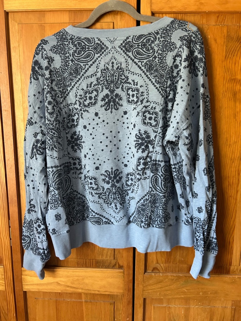 Sundance Light Blue Bandana-Print Sweatshirt - Picture 3 of 3